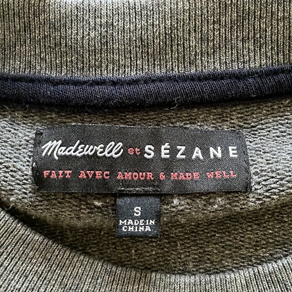 Madewell & Sezane La Superb grey sweatshirt, size S - Picture 4 of 7